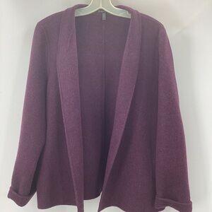 *** Eileen Fisher Jacket Eggplant *** XL